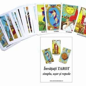 Set de cărți de Tarot - Rider Waite și carte explicativă în limba română - 78 cărți + Tarotul Talismanele Succesului cadou